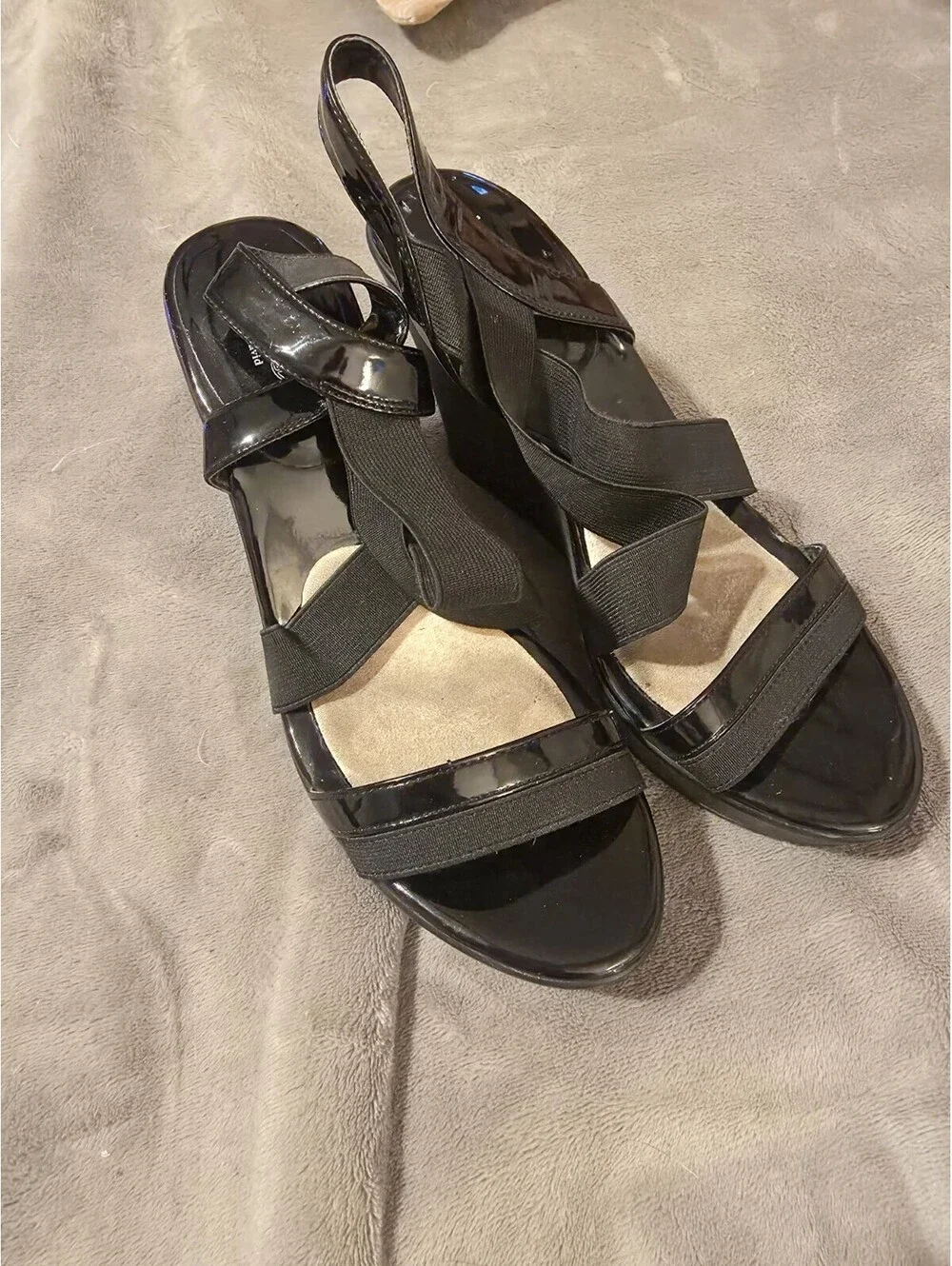 Womens Black Wedge Charles David Heals 8.5